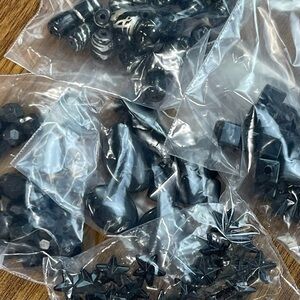 Black Mixed Bead Assortment Lot for Jewelry Making DIY Craft Beads Mix Gothic